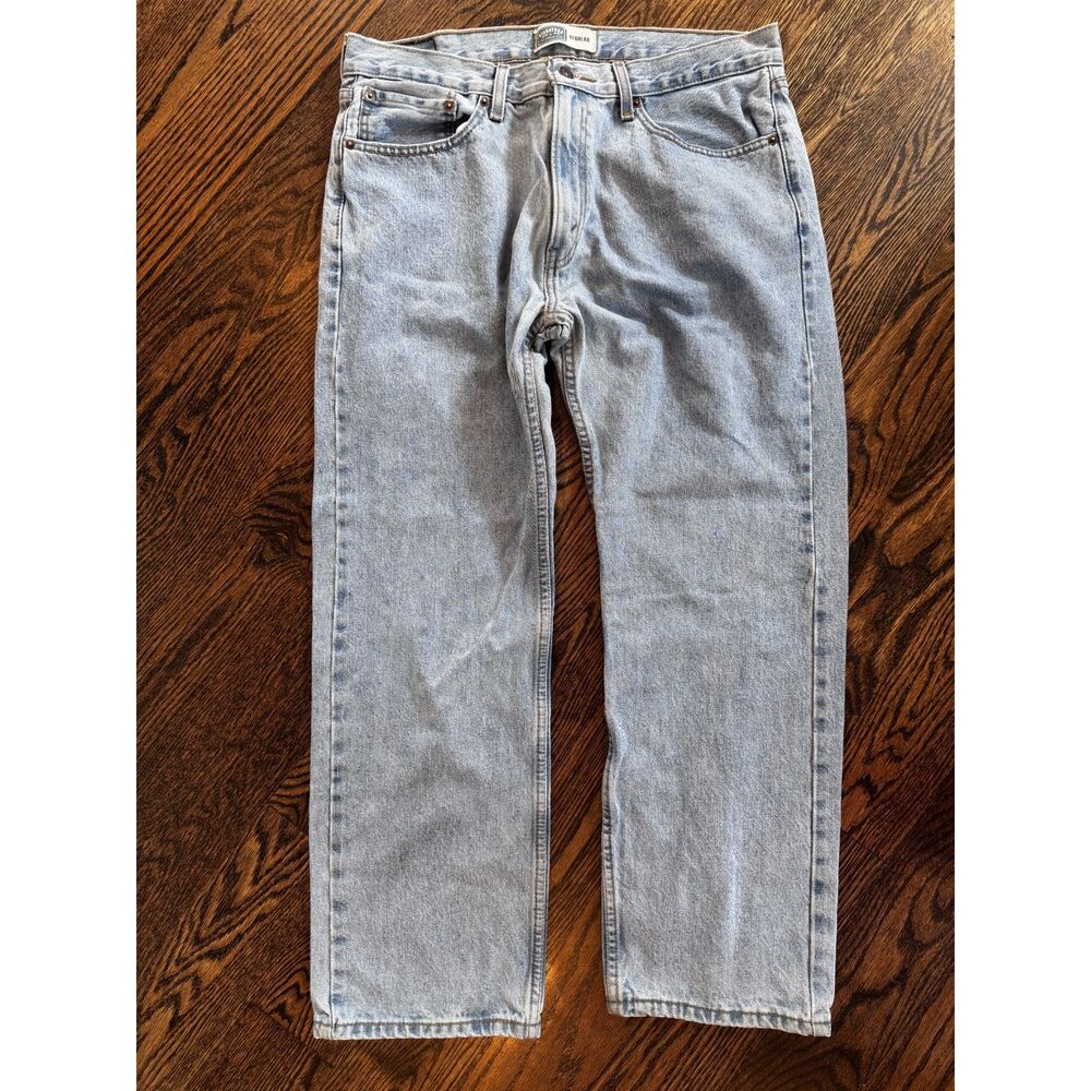 Signature by Levi Strauss Jeans Mens 36x29 Regular Fit Light Wash Straight Leg